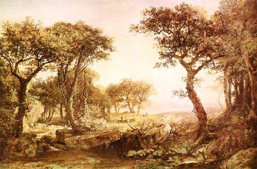 Jasper Cropsey Mountain Glimpse